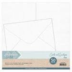 Cards and Envelopes A5 - White - 50pak