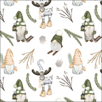 Servetten - Forest Gnomes wit 5st