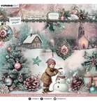 Collage Backgrounds - Christmas Blush