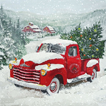 Servetten - Christmas truck 5st