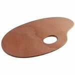 Palet hout ovaal voor olieverf 25x35cm