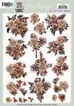 3D Knipvel - Amy Design - Pink Roses