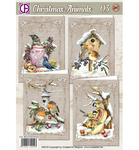 Kaartenpakket - Christmas Animals 03