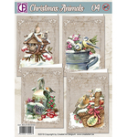 Kaartenpakket - Christmas Animals 04