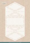 Folding Card Stencil Frost. Diamond Card