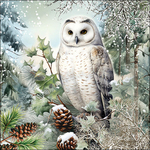 Servetten - Snowy Owl 5st