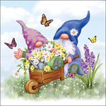 Servetten - Gardening Gnomes 5st