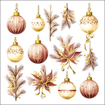 Servetten - Hanging decorations Bordeaux