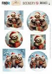 Scenery - BB - Christmas Sloth - A4