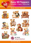 3D Easy design - Vintage Teddy Bears 10s