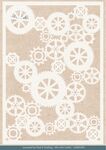Mixed Media stencil - Steampunk Gears