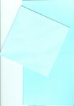 Kaarten karton 4k babyblauw + envelop 10