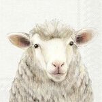 Servetten - Farm Sheep cream 5st