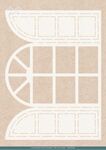 Folding Card stencil - Winter Window