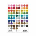 Distress Small Round Label Sheet - Black