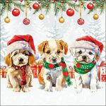 Servetten - Funny cute Puppies 5st