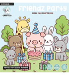 Ccl-fr-cb06 Studio Light - Creative Craftlab - Coloring Book - Cozy Friendz Party 06 - 120grams - 47 kleurplaten - Uitscheurbaar - Kleurblok - 20x20cm