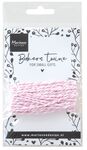 Ca3226 Bakers Twine light pink/white 5mt