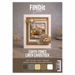 Linnenkarton A5 - Earth Tones - 75vel