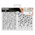 Aladine Stencil - Woorden en Druppels