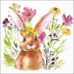 Decopage Servetten Girl bunny 5st