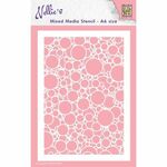 Nellie's Choice - Mixed Media Stencil - Bubbles - A6