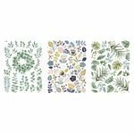 Rayher - Transfer Rub On - Botanical Flowers - 3 vellen