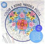 Wins Holland - Kleur een ronde mandala puzzel - Blauw - 100 stukjes - 18x18cm