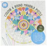 Wins Holland - Kleur een ronde mandala puzzel - Groen - 100 stukjes - 18x18cm