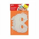Apli Kids - Kleurplaat Maskers - Dieren - Set 6st