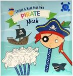 Kleur en maak je eigen maskers - Piraten - Karton - 4st