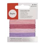 Rayher 69292258 Sieradenkoord 0.5mm 4x5meter Roze tinten