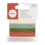 Rayher 69292999 Sieradenkoord 0.5mm 4x5meter Bont