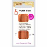 08881 Pony black - Long Darners - Stopnaalden - 10st