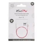 Knitpro - Swivel 360 - Verwisselbare kabel voor 40cm naald - RVS