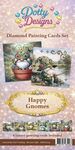 Dotty Designs - Diamond Painting Cards set - Happy Gnomes - 6st