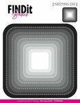 Find It Basics - Nesting Dies - Curved Squares - 11 mallen