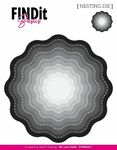 Find It Basics - Nesting Dies - Stitched Wavey Bloom - 11 mallen