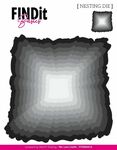 Find It Basics - Nesting Dies - Rough Edge Square - 11 mallen