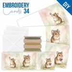 Stitch and Do - Embroidery Cards 34 - Cute Mice