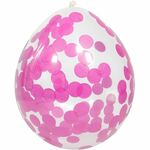 Folat - Confetti Ballonnen - Roze - 30cm - 4st