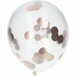 Folat - Confetti Ballonnen - Rose goud - 30cm - 4st