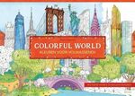 Kleuren voor Volwassenen - Colorful World - 22 extra grote kleurplaten