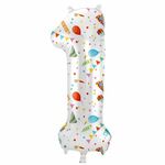 Folat - Joyful Party - Folieballon 86cm - Cijfer 1