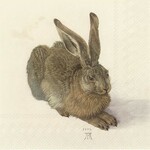 1103960 IHR Servetten Durer Hase 5st