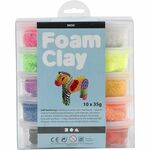 Creativ Company - Foam Clay - Basiskleuren - Set 10x 35gram