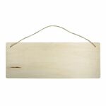 Rayher - Houten Schild - Rechthoek - met ophangkoord - 40x15x0.6cm