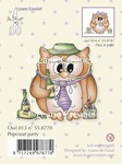 55.8770 Clearstamp Owl Popko at party