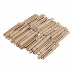 Rayher - Houten wasknijpers met ronde kop - 11cm - 50st