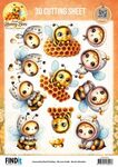 Knipvel - Berrie's Beauties - Sweet Honey Bees - Honeycomb Friends